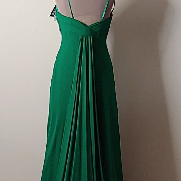 (1) NWT Faviana Strapless Long Gown in Green Style7100 - Picture 3 of 4
